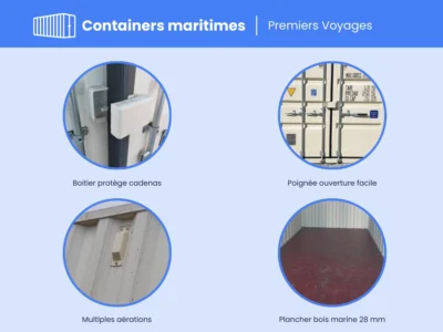 Container maritime 20 Pieds HIGH CUBE PREMIER VOYAGE